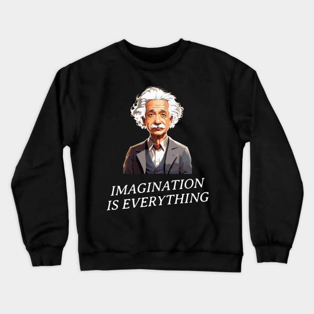 Albert Einstein Crewneck Sweatshirt by BishBashBosh